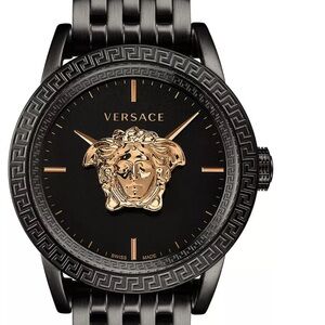 Versace Medusa Black and Gold Men's Timepiece